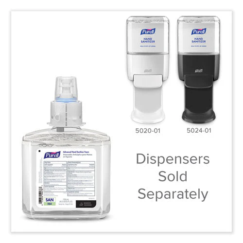 Advanced Hand Sanitizer Foam, For Es4 Dispensers, 1,200 Ml Refill, Refreshing Scent, 2/carton - Image 2