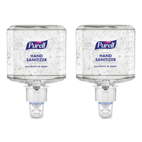 Advanced Hand Sanitizer Gel Refill, 1,200 Ml, Clean Scent, For Es4 Dispensers, 2/carton - Image 1