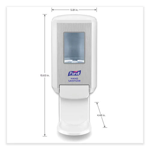 Cs4 Hand Sanitizer Dispenser, 1,200 Ml, 6.12 X 4.48 X 10.81, White - Image 2