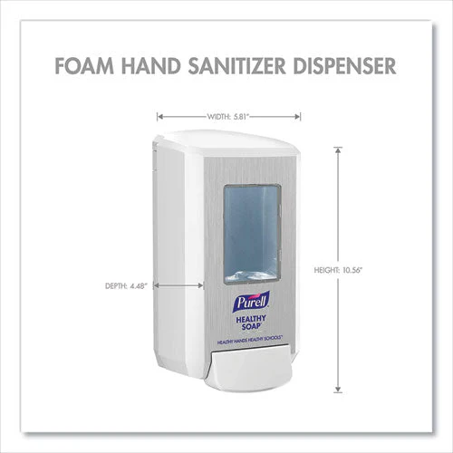 Cs4 Soap Push-style Dispenser, 1,250 Ml, 4.88 X 8.8 X 11.38, White - Image 2