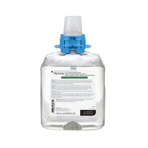 Green Certified Foam Hand Cleaner, Fragrance-free, 1,250 Ml Refill, 4/carton - Image 1