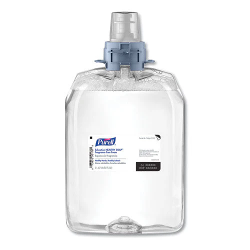 Education Healthy Soap Fragrance Free Foam, 2,000 Ml, 2/carton - Image 1