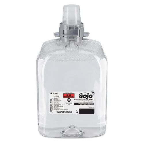 E2 Foam Handwash With Pcmx For Fmx-20 Dispensers, Fragrance-free, 2,000 Ml Refill, 2/carton - Image 1