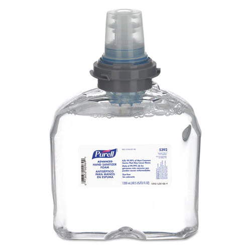 Advanced Hand Sanitizer Tfx Refill, Foam, 1,200 Ml, Unscented, 2/carton - Image 1