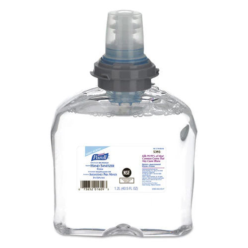 Advanced Hand Sanitizer E3-rated Foam, 1,200 Ml Refill, Fragrance-free, 2/carton - Image 1