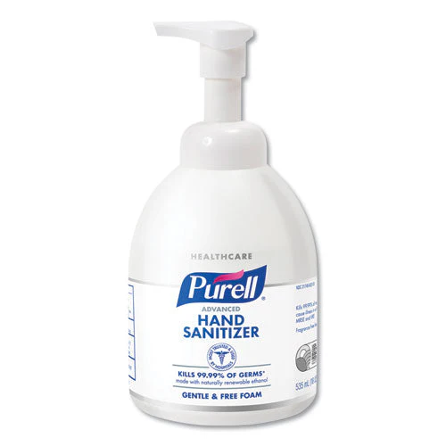 Advanced Green Certified Instant Hand Sanitizer Foam, 535 Ml Bottle, Unscented, 4/carton - Image 1