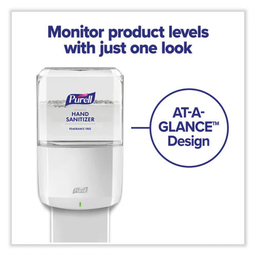 Es6 Touch Free Hand Sanitizer Dispenser, 1,200 Ml, 5.25 X 8.56 X 12.13, White - Image 3