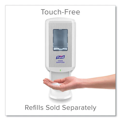 Cs6 Hand Sanitizer Dispenser, 1,200 Ml, 5.79 X 3.93 X 15.64, White - Image 2