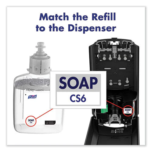 Healthy Soap Mild Foam, For Cs6 Dispensers, Fragrance-free, 1,200 Ml, 2/carton - Image 3