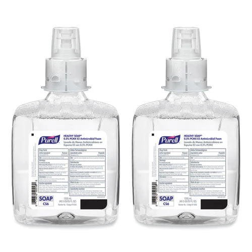 Healthy Soap 0.5% Pcmx E2 Antimicrobial Foam, For Cs6 Dispensers, Fragrance-free, 1,200 Ml, 2/carton - Image 1