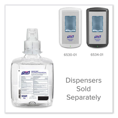 Healthy Soap 0.5% Pcmx E2 Antimicrobial Foam, For Cs6 Dispensers, Fragrance-free, 1,200 Ml, 2/carton - Image 3