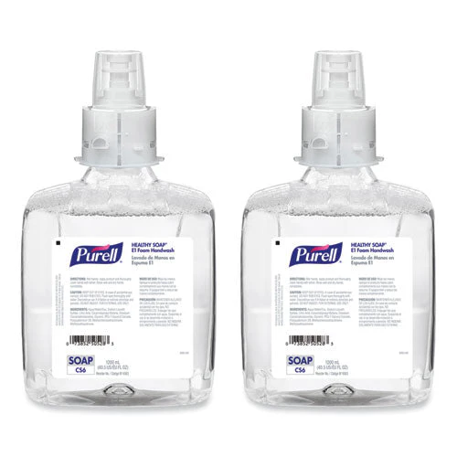 Healthy Soap E1 Foam Handwash, For Cs6 Dispensers, Fragrance-free, 1,200 Ml, 2/carton - Image 1