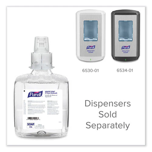 Healthy Soap E1 Foam Handwash, For Cs6 Dispensers, Fragrance-free, 1,200 Ml, 2/carton - Image 3