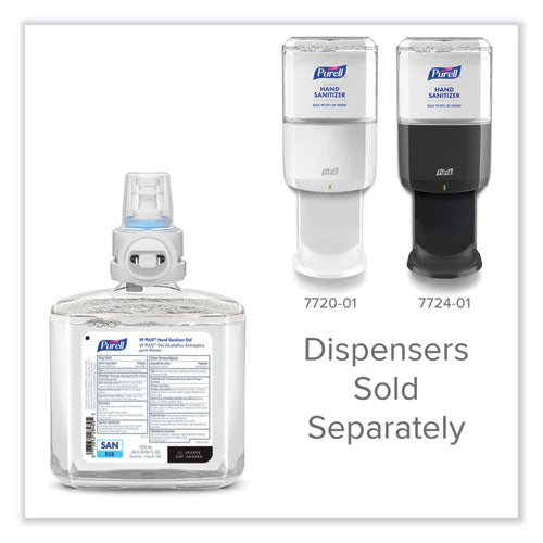Vf Plus Hand Sanitizer Gel, 1,200 Ml Refill Bottle, Fragrance-free, For Es8 Dispensers, 2/carton - Image 2