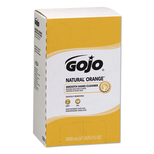 Natural Orange Smooth Hand Cleaner, Citrus Scent, 2,000 Ml Bag-in-box Refill, 4/carton - Image 1
