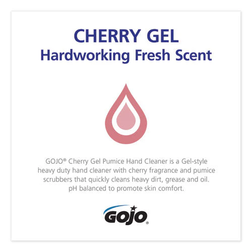 Cherry Gel Pumice Hand Cleaner, Cherry Scent, 2,000 Ml Refill, 4/carton - Image 3