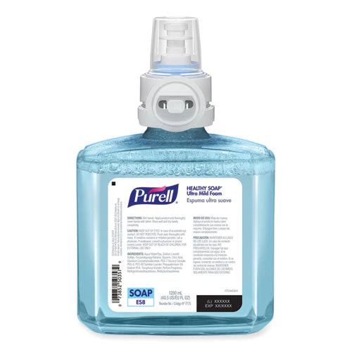 Healthcare Healthy Soap Ultra Mild Foam Refill For Es8 Dispensers, Clean, 1,200 Ml, 2/carton - Image 2