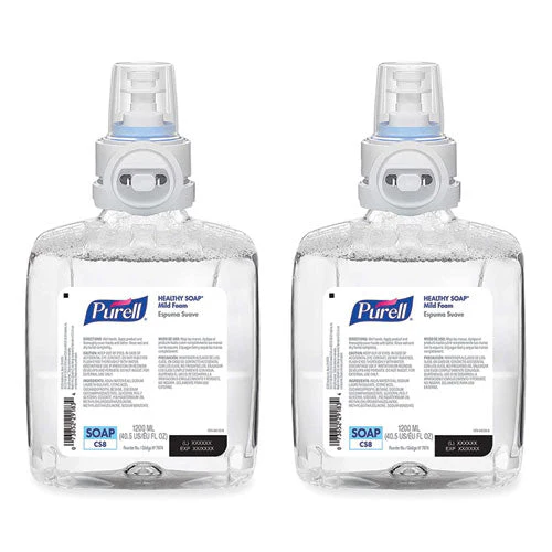 Professional Healthy Soap Mild Foam, Fragrance-free, 1,200 Ml, For Cs8 Dispensers, 2/carton - Image 1