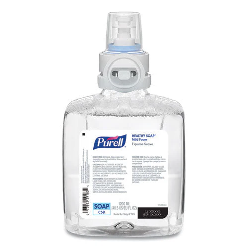 Professional Healthy Soap Mild Foam, Fragrance-free, 1,200 Ml, For Cs8 Dispensers, 2/carton - Image 3