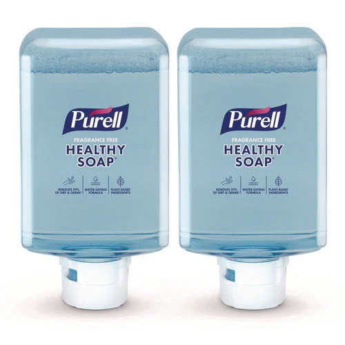 Healthy Soap With Clean Release Technology Fragrance Free Foam, For Es10 Dispensers, 1,200 Ml Refill, 2/carton - Image 1