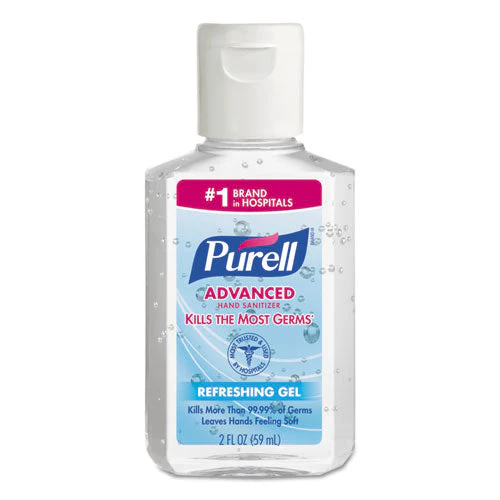 Advanced Hand Sanitizer Refreshing Gel, 2 Oz, Flip-cap Bottle, Clean Scent, 24/carton - Image 1