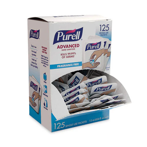 Advanced Hand Sanitizer Single Use, Gel , 1.2 Ml, Packet, Fragrance-free, 125/box, 12 Box/carton - Image 1