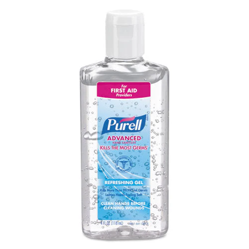 Advanced Hand Sanitizer Refreshing Gel, 4 Oz Flip-cap Bottle, Clean Scent, 24/carton - Image 1