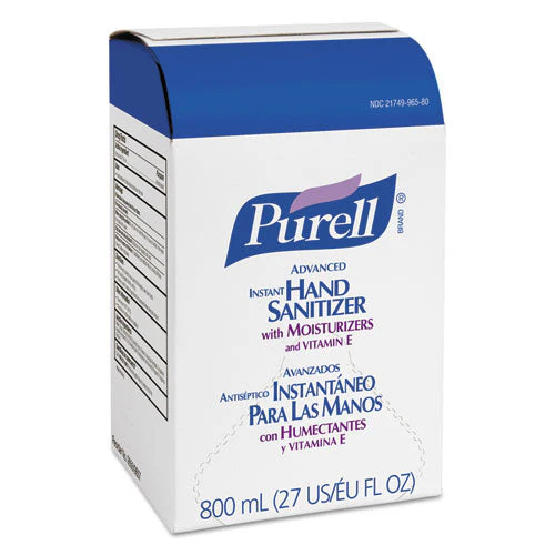 Advanced Hand Sanitizer Gel, Bag-in-box, 800 Ml Refill, Unscented, 12/carton - Image 1
