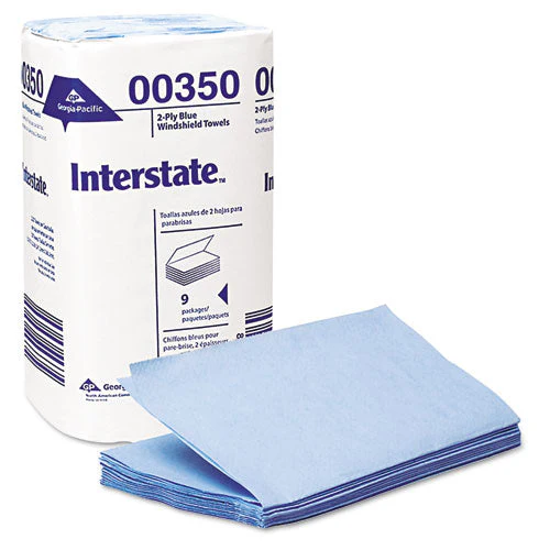 Two-ply Singlefold Auto Care Paper Wipers, 9.5 X 10.5, Blue, 250/pack, 9 Packs/carton - Image 1