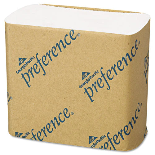 Singlefold Interfolded Bathroom Tissue, Septic Safe, 1-ply, White, 400 Sheets/pack, 60 Packs/carton - Image 2