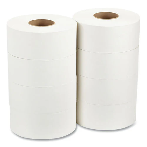 Jumbo Jr. Bathroom Tissue Roll, Septic Safe, 2-ply, White, 3.5" X 1,000 Ft, 8 Rolls/carton - Image 3