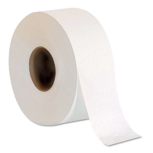 Jumbo Jr. 1-ply Bath Tissue Roll, Septic Safe, White, 3.5" X 2,000 Ft, 8 Rolls/carton - Image 1