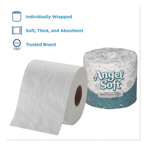 Angel Soft Ps Premium Bathroom Tissue, Septic Safe, 2-ply, White, 450 Sheets/roll, 20 Rolls/carton - Image 3