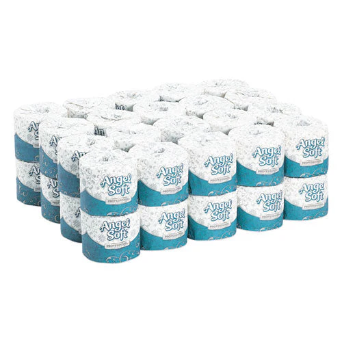 Angel Soft Ps Premium Bathroom Tissue, Septic Safe, 2-ply, White, 450 Sheets/roll, 40 Rolls/carton - Image 2