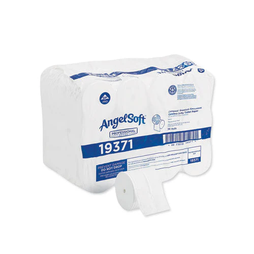 Compact Coreless Bath Tissue, Septic Safe, 2-ply, White, 750 Sheets/roll, 36/carton - Image 1