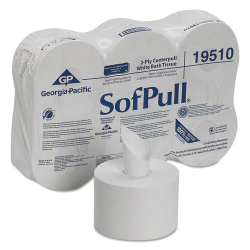 High Capacity Center Pull Tissue, Septic Safe, 2-ply, White, 1,000/roll, 6 Rolls/carton - Image 1