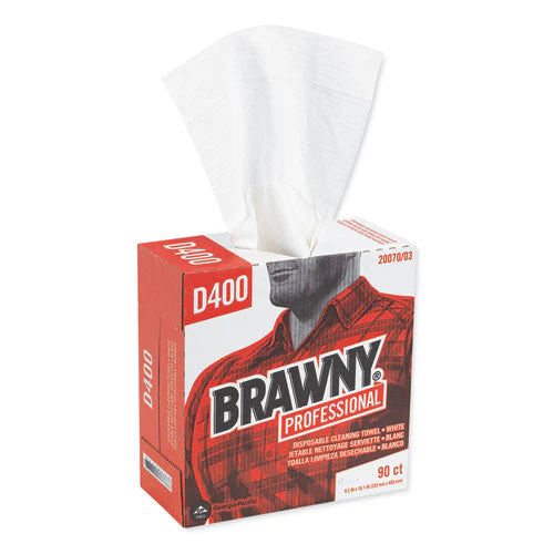 Medium Duty Premium Drc Wipers, 1-ply, 9.25 X 16.3, Unscented, White, 90 Wipes/box, 10 Boxes/carton - Image 1
