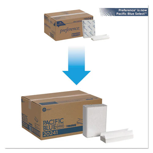 Pacific Blue Select C-fold Paper Towel, 1-ply, 10.1 X 10.1, White, 200/pack, 12 Packs/carton - Image 2