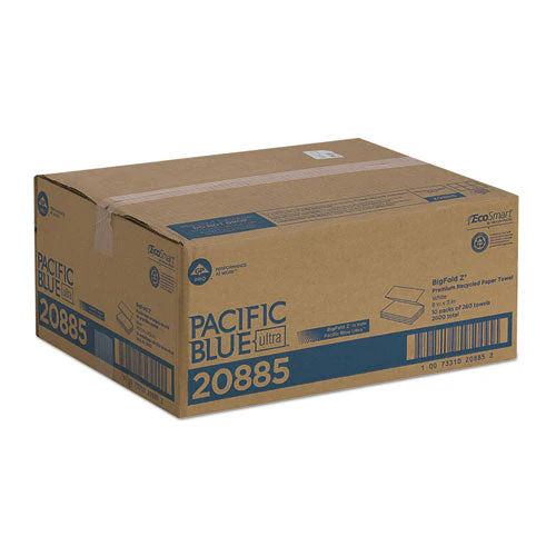 Pacific Blue Ultra Z-fold Folded Paper Towels, 1-ply, 8 X 11, White, 260/pack, 10 Packs/carton - Image 2
