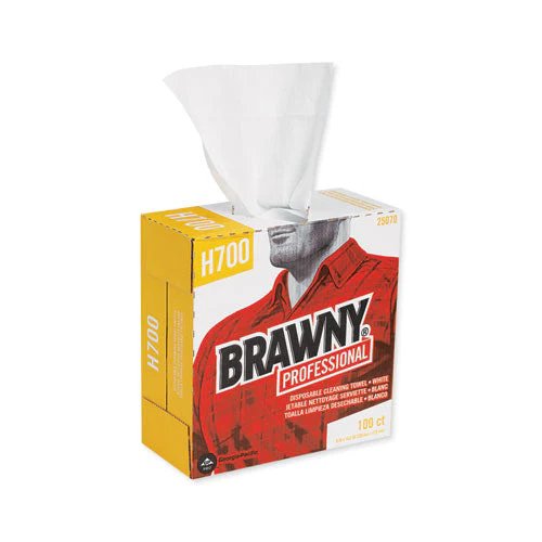 Medium Weight Hef Shop Towels, 9.1 X 16.5, 100/box - Image 1