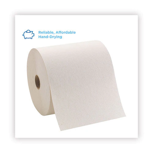 Pacific Blue Basic Nonperforated Paper Towels, 1-ply, 7.78 X 800 Ft, Brown, 6 Rolls/carton - Image 2