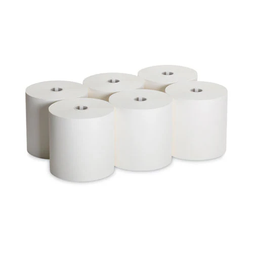Hardwound Roll Paper Towel, Nonperforated, 1-ply, 7.87" X 1,000 Ft, White, 6 Rolls/carton - Image 3