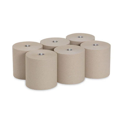 Hardwound Roll Paper Towel, Nonperforated, 1-ply, 7.87" X 1,000 Ft, Brown, 6 Rolls/carton - Image 2
