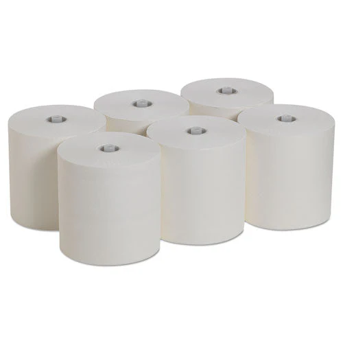 Pacific Blue Ultra Paper Towels, 1-ply, 7.87" X 1,150 Ft, White, 6 Rolls/carton - Image 1