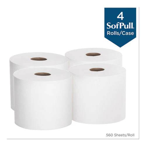 Sofpull Perforated Paper Towel, 1-ply, 7.8 X 15, White, 560/roll, 4 Rolls/carton - Image 2