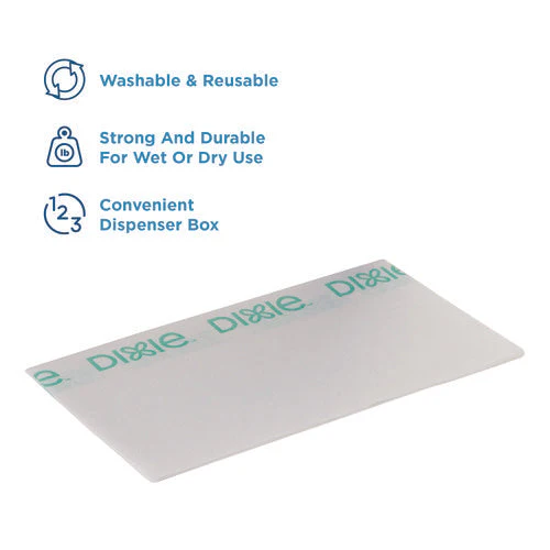 H700 Disposable Foodservice Towel, 13 X 24, Unscented, Green/white, 150/carton - Image 2