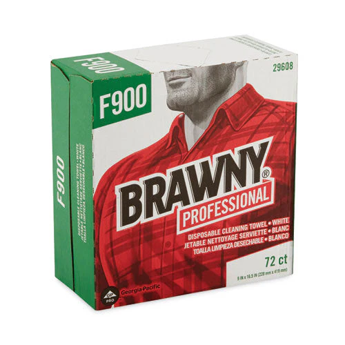 Flax 900 Heavy Duty Cloths, 9 X 16.5, White, 72/box, 10 Box/carton - Image 1