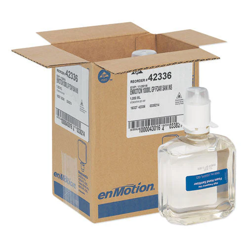 Gp Enmotion High-frequency-use Foam Sanitizer Dispenser Refill, Fragrance-free, 1,000 Ml, Fragrance-free, 2/carton - Image 1