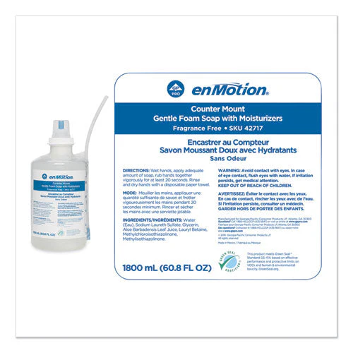 Gp Enmotion Counter Mount Foam Soap Refill, Fragrance-free, 1,800 Ml, 2/carton - Image 2