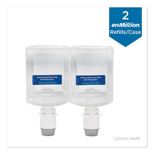 Gp Enmotion Automated Touchless Antimicrobial Foam Soap Refill, Unscented, 1,200 Ml, 2/carton - Image 2